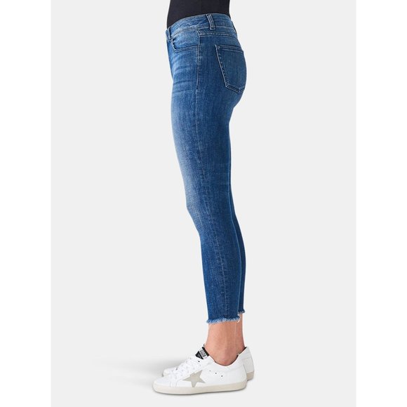 DL1961 Womens Florence Skinny Mid Rise Crop Instasculpt Jeans Stranded size 26 - Picture 2 of 15